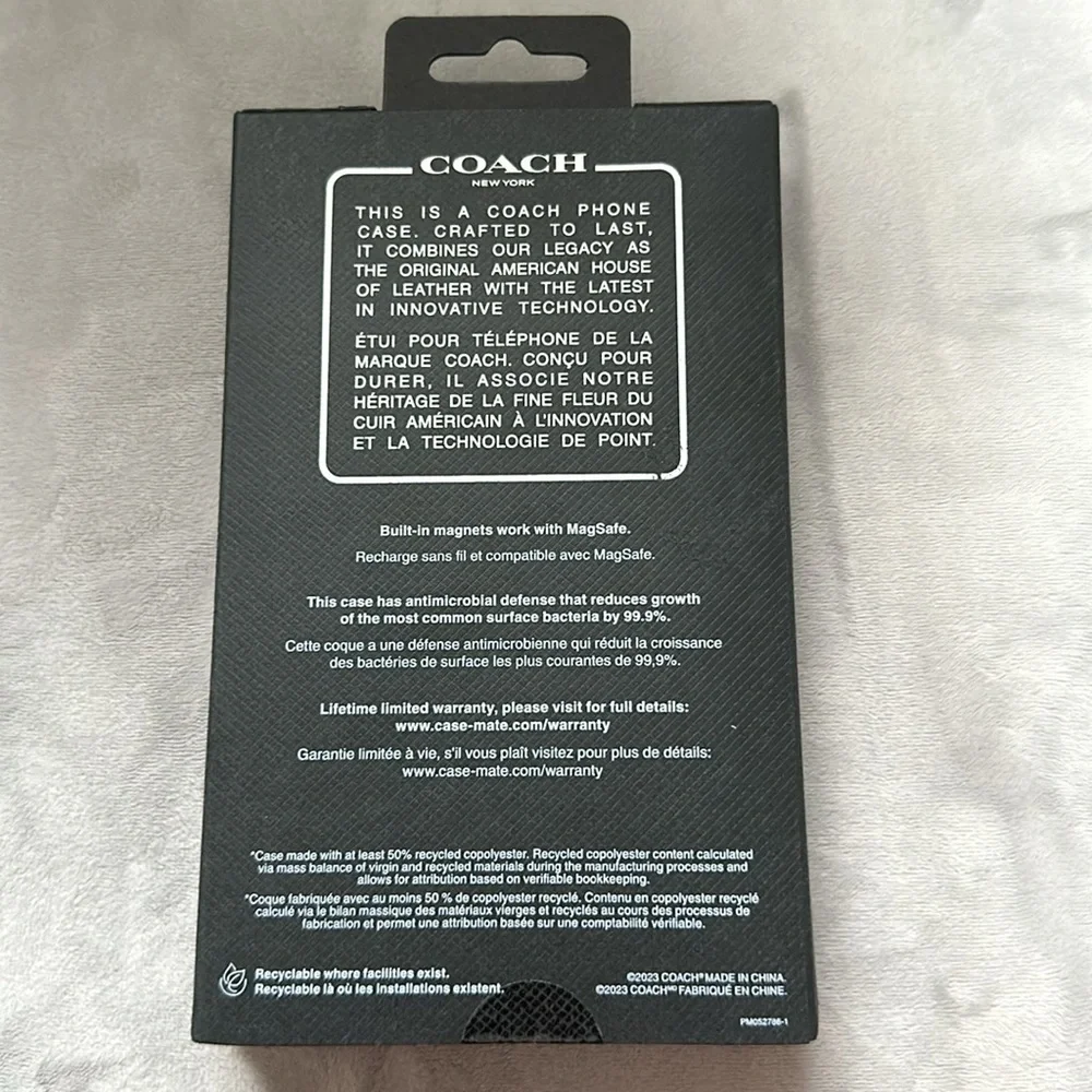 NWT Coach Protective Case for MagSafe iPhone 15/14/13 Moody Floral Glitter - Picture 3 of 8